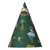 冬のワンダーランドくるみ割りクリスマス誕生日 パーティーハット (正面)