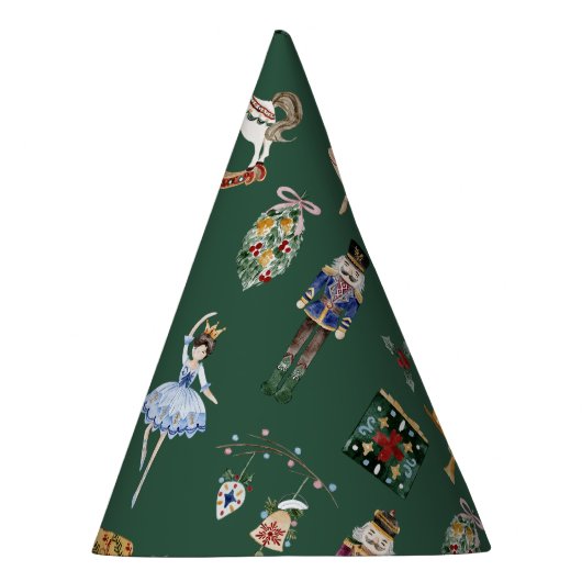 冬のワンダーランドくるみ割りクリスマス誕生日 パーティーハット (右)