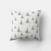 冬のワンダーランドその冷たい外の男の子の赤ちゃんシャワー クッション (裏面)