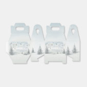 冬のワンダーランドその冷たい外の男の子の赤ちゃんシャワー フェイバーボックス (折り畳みなし)