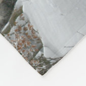 冬のワンダーランドでのそり乗り フリースブランケット (角)