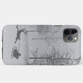 冬のワンダーランドでサンタのそり Case-Mate iPhoneケース (裏面(横))
