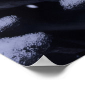 冬のワンダーランドにロマンチックな白鳥 ポスター (角)