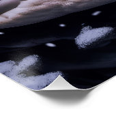 冬のワンダーランドにロマンチックな白鳥 ポスター (コーナー)