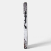 冬のワンダーランドに赤い傘 – 雪を入れる Case-Mate iPhoneケース (裏面 / 左)