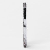 冬のワンダーランドに赤い傘 – 雪を入れる Case-Mate iPhoneケース (裏面/左)