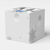 冬のワンダーランドのお気に入りボックス – 青 フェイバーボックス (正面サイド)