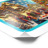 冬のワンダーランドのクリスマスお祝い フォトプリント            (角)