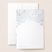 冬のワンダーランドのクリスマスと休日の写真 箔カード (裏面封筒付き)