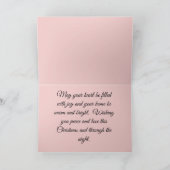 冬のワンダーランドのクリスマスカード サンキューカード (内部)