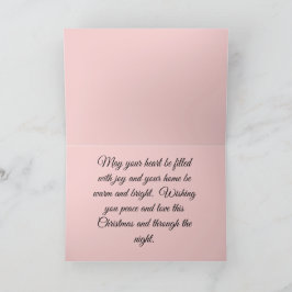 冬のワンダーランドのクリスマスカード サンキューカード