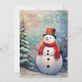 冬のワンダーランドのクリスマスカード シーズンカード