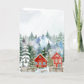 冬のワンダーランドのクリスマスストーリー シーズンカード (裏面)