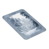 冬のワンダーランドのクリスマススノーシーン マグネット (右側)