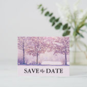 冬のワンダーランドのクリスマスホリデーを保存 案内ポストカード (スタンド正面)