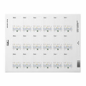 冬のワンダーランドのクリスマスホリデー住所 シール (フルシート)