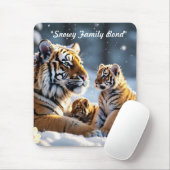 冬のワンダーランドのティグレス マウスパッド (マウス)