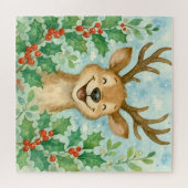 冬のワンダーランドのトナカイ ジグソーパズル (横)