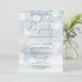 冬のワンダーランドのパーティー結婚の誓い 招待状 (スタンド正面)