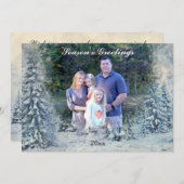 冬のワンダーランドの写真 シーズンカード (正面/裏面)