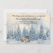 冬のワンダーランドの写真 シーズンカード (裏面)