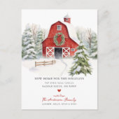 冬のワンダーランドの動く告知 案内ポストカード (正面)