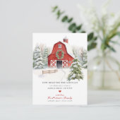 冬のワンダーランドの動く告知 案内ポストカード (スタンド正面)