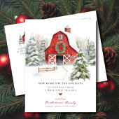 冬のワンダーランドの動く告知 案内ポストカード