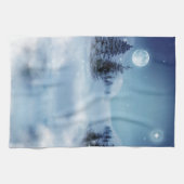 冬のワンダーランドの夜 キッチンタオル (横)