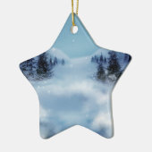 冬のワンダーランドの夜 セラミックオーナメント (左)