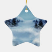 冬のワンダーランドの夜 セラミックオーナメント (裏面)