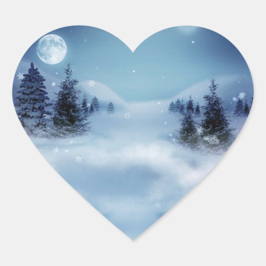 冬のワンダーランドの夜 ハートシール (正面)