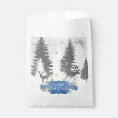 冬のワンダーランドの好意バッグ – 青 フェイバーバッグ (正面)