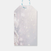 冬のワンダーランドの枝ありがとう ギフトタグ (裏面)