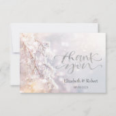 冬のワンダーランドの枝 サンキューカード (正面)