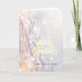 冬のワンダーランドの枝 シーズンカード