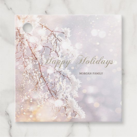 冬のワンダーランドの枝 フェイバータグ (正面)