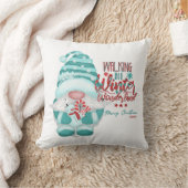 冬のワンダーランドの格言クリスマスの歩く クッション (ブランケット)