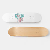 冬のワンダーランドの格言クリスマスの歩く スケートボード (横)