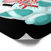 冬のワンダーランドの格言クリスマスの歩く ポスター (角)