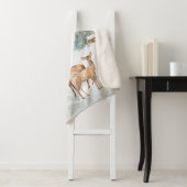 冬のワンダーランドの森の平和のクリスマス シェルパブランケット (インサイチュ)