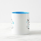 冬のワンダーランドの歩く、クリスマスプレゼント マグカップ (中央)