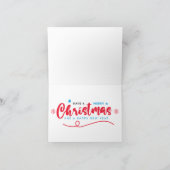 冬のワンダーランドの町並み シーズンカード (内部)