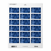 冬のワンダーランドの結婚クリスマス ラベル (フルシート)