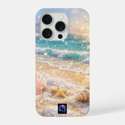 冬のワンダーランドの貝殻 iPhoneケース (裏面)