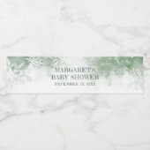 冬のワンダーランドの赤ちゃんシャワー ペットボトルラベル (シングルラベル)