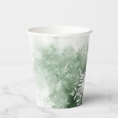 冬のワンダーランドの赤ちゃんシャワー 紙コップ (裏面)