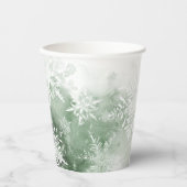 冬のワンダーランドの赤ちゃんシャワー 紙コップ (正面)