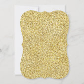 冬のワンダーランドの雪片の黒板ベビーシャワー 招待状 (裏面)