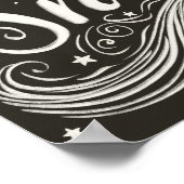 冬のワンダーランドの黒板がそれを雪に ポスター (角)